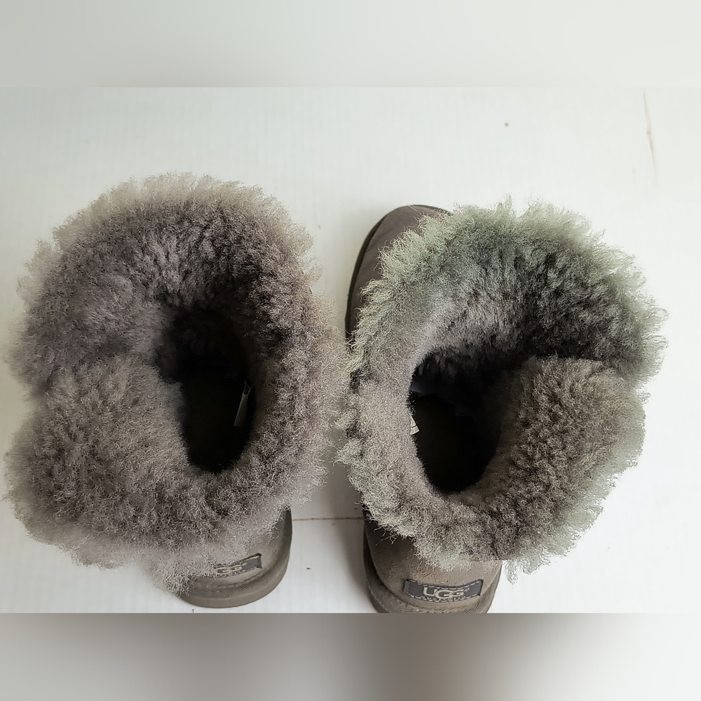 Ugg Charming Bailey Button Gray Winter Boots Mid-… - image 6